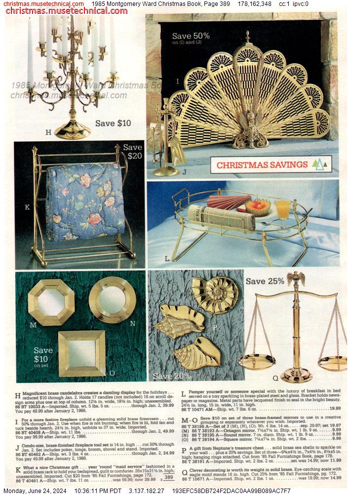 1985 Montgomery Ward Christmas Book, Page 389