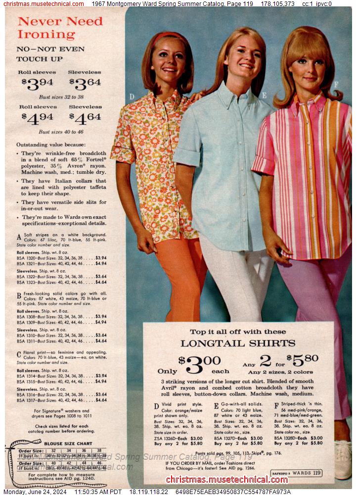 1967 Montgomery Ward Spring Summer Catalog, Page 119