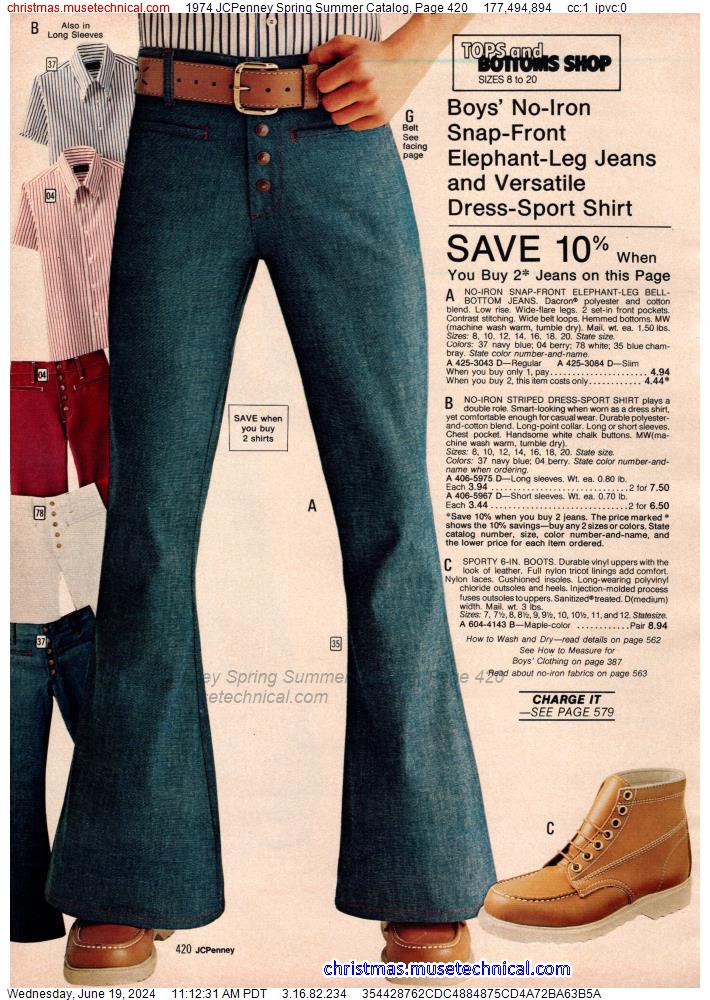 1974 JCPenney Spring Summer Catalog, Page 420