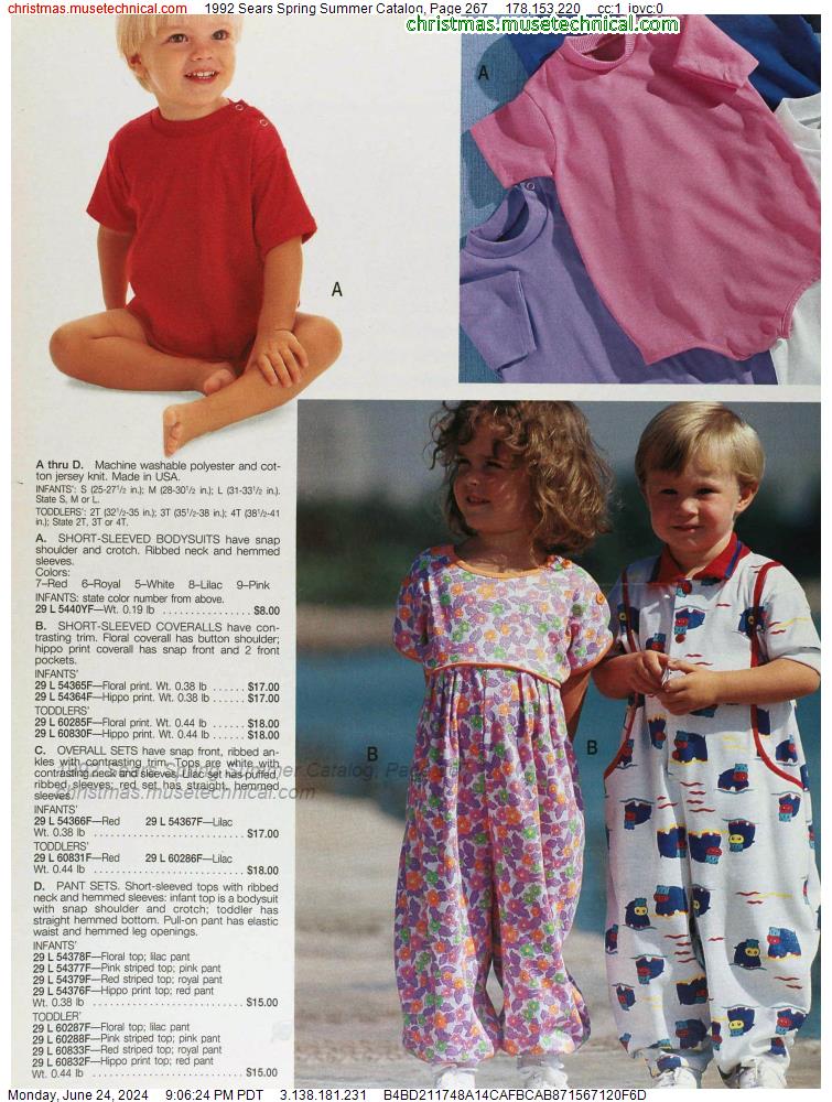 1992 Sears Spring Summer Catalog, Page 267