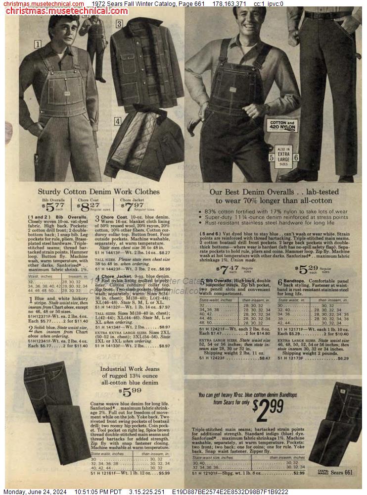 1972 Sears Fall Winter Catalog, Page 661