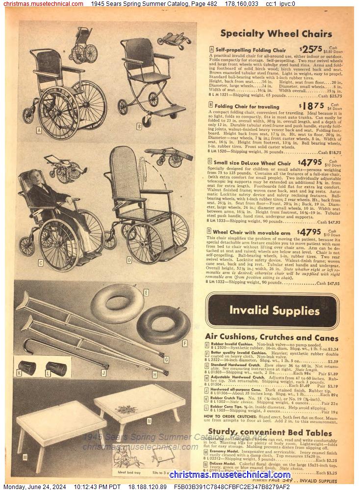 1945 Sears Spring Summer Catalog, Page 482