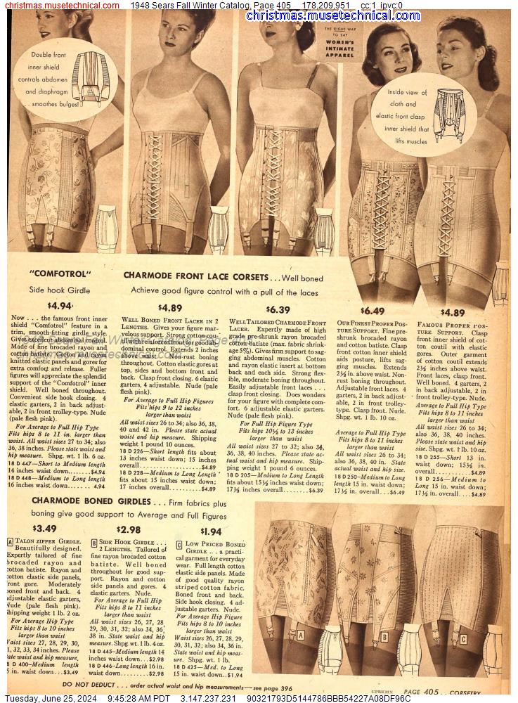 1948 Sears Fall Winter Catalog, Page 405