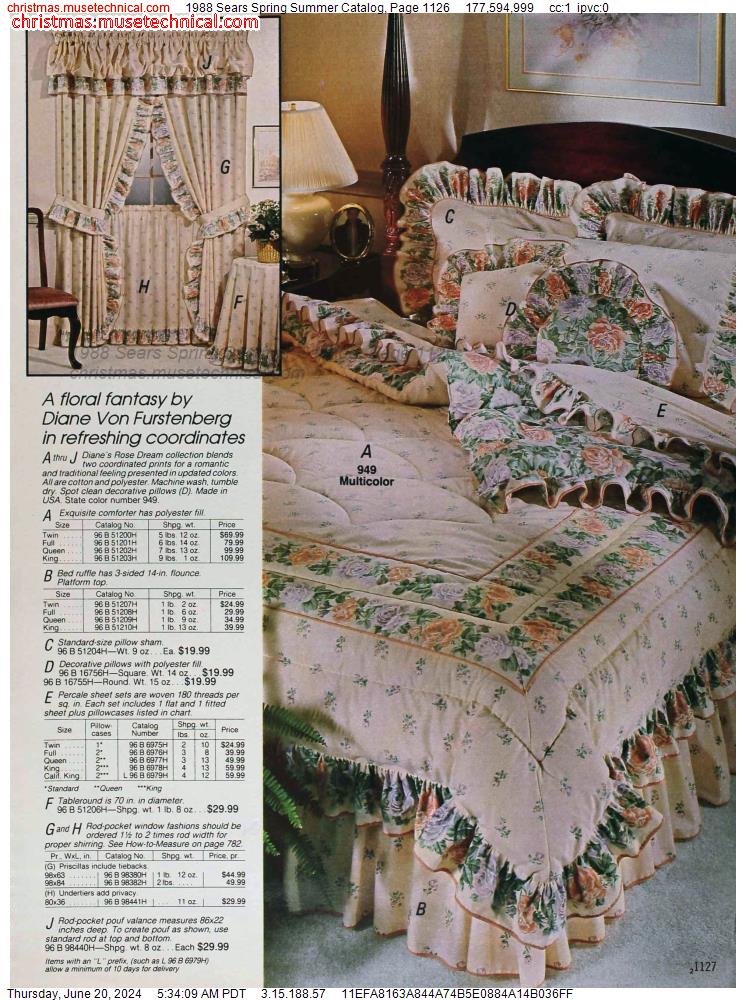 1988 Sears Spring Summer Catalog, Page 1126
