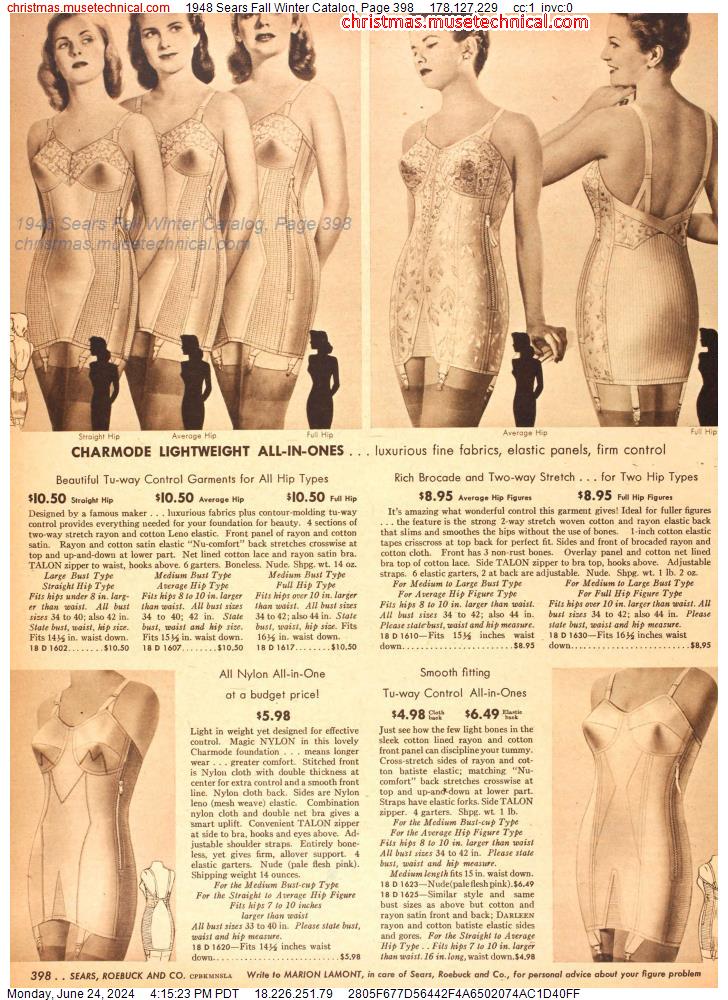 1948 Sears Fall Winter Catalog, Page 398
