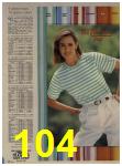 1984 Sears Spring Summer Catalog, Page 104