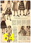 1949 Sears Spring Summer Catalog, Page 54