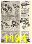 1970 Sears Fall Winter Catalog, Page 1194