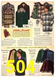 1952 Sears Fall Winter Catalog, Page 504