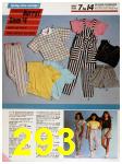 1986 Sears Spring Summer Catalog, Page 293