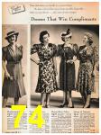 1940 Sears Spring Summer Catalog, Page 74