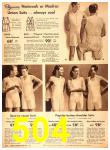 1943 Sears Spring Summer Catalog, Page 504