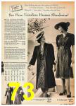 1940 Sears Spring Summer Catalog, Page 73