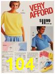 1987 Sears Spring Summer Catalog, Page 104