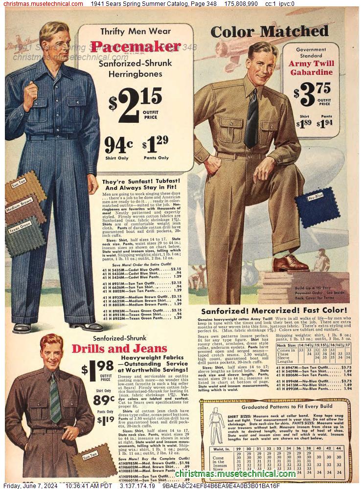 1941 Sears Spring Summer Catalog, Page 348