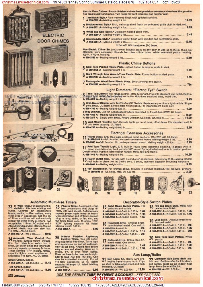 1974 JCPenney Spring Summer Catalog, Page 878