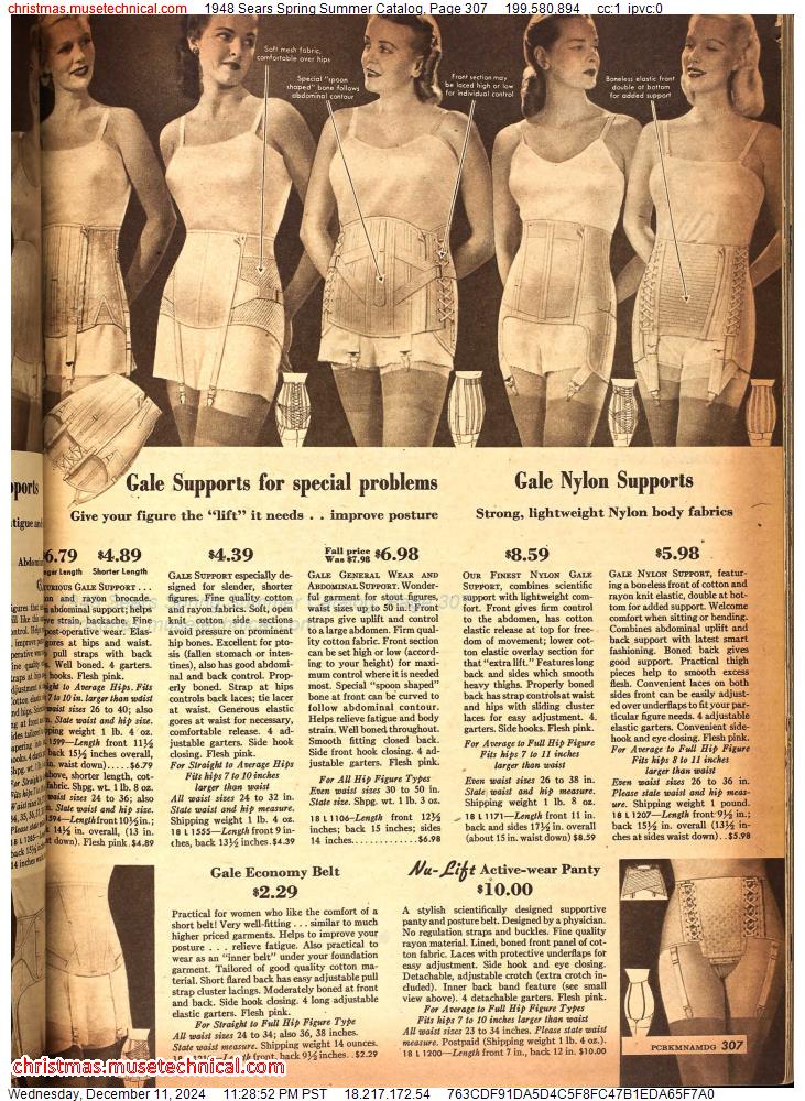 1948 Sears Spring Summer Catalog, Page 307