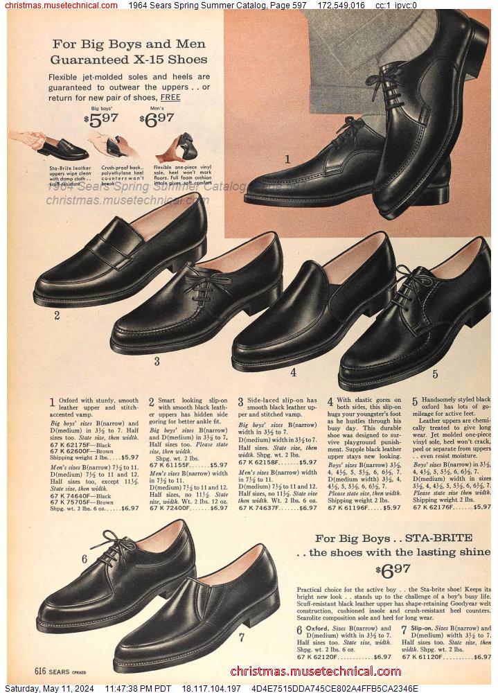 1964 Sears Spring Summer Catalog, Page 597