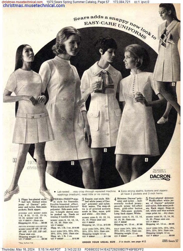 1970 Sears Spring Summer Catalog, Page 57