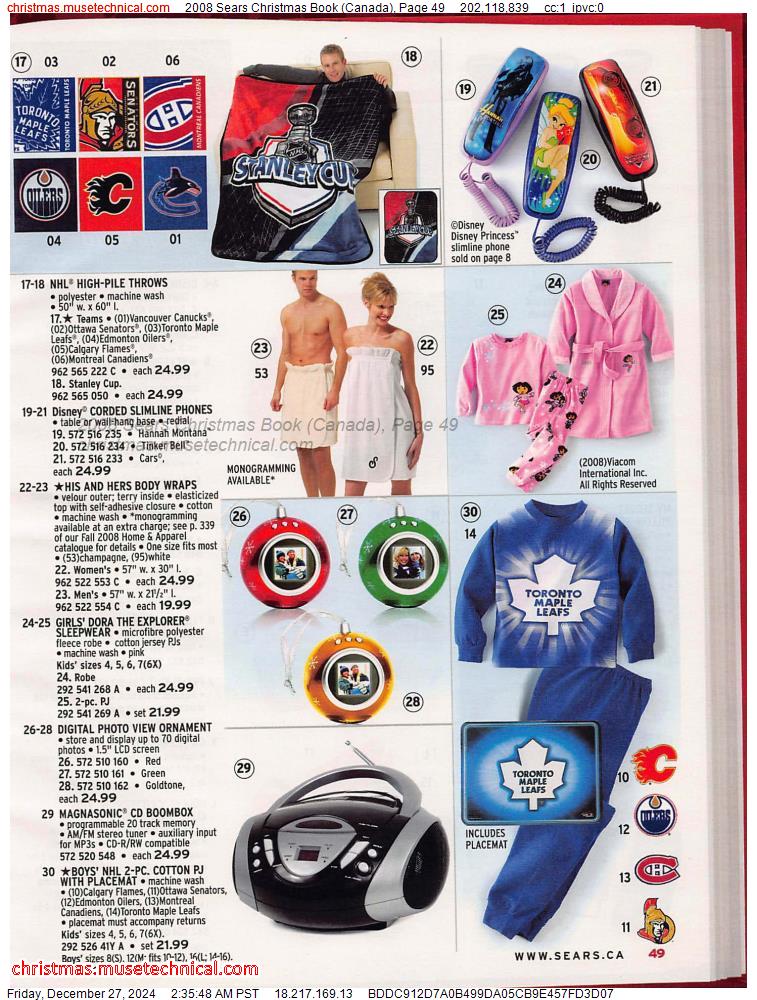 2008 Sears Christmas Book (Canada), Page 49