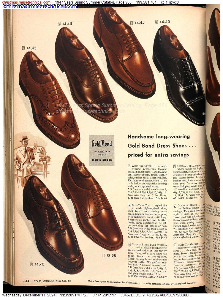 1947 Sears Spring Summer Catalog, Page 366