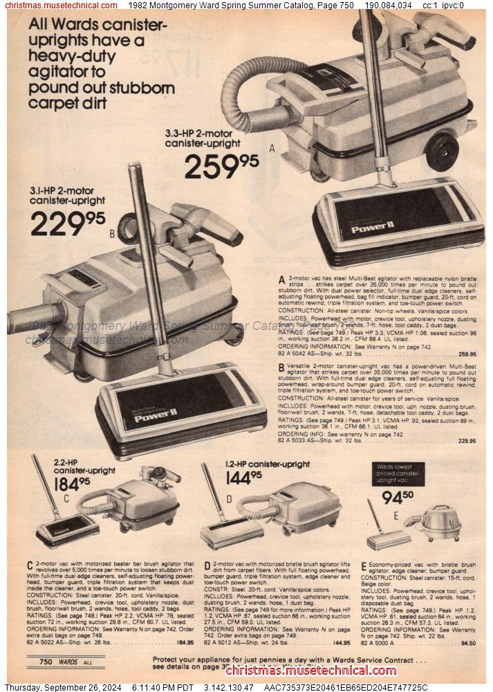 1982 Montgomery Ward Spring Summer Catalog, Page 750