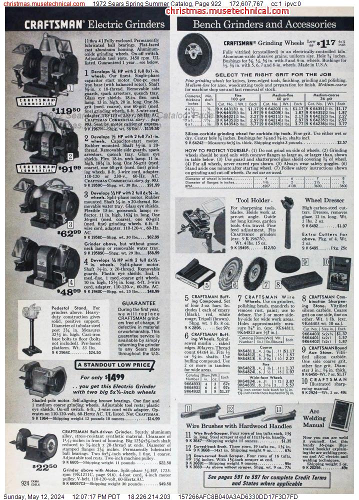 1972 Sears Spring Summer Catalog, Page 922