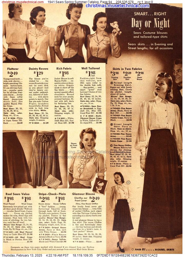 1941 Sears Spring Summer Catalog, Page 94