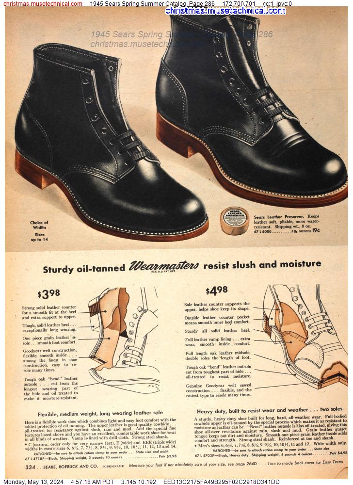 1945 Sears Spring Summer Catalog, Page 286