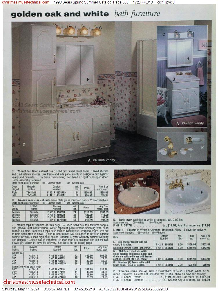 1993 Sears Spring Summer Catalog, Page 568