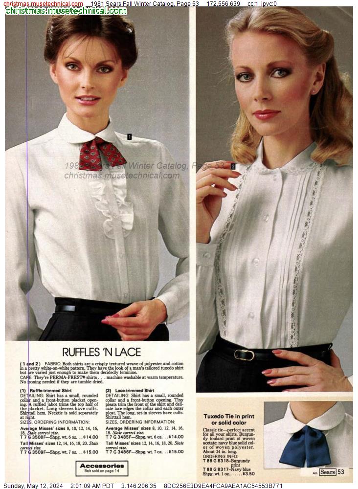1981 Sears Fall Winter Catalog, Page 53