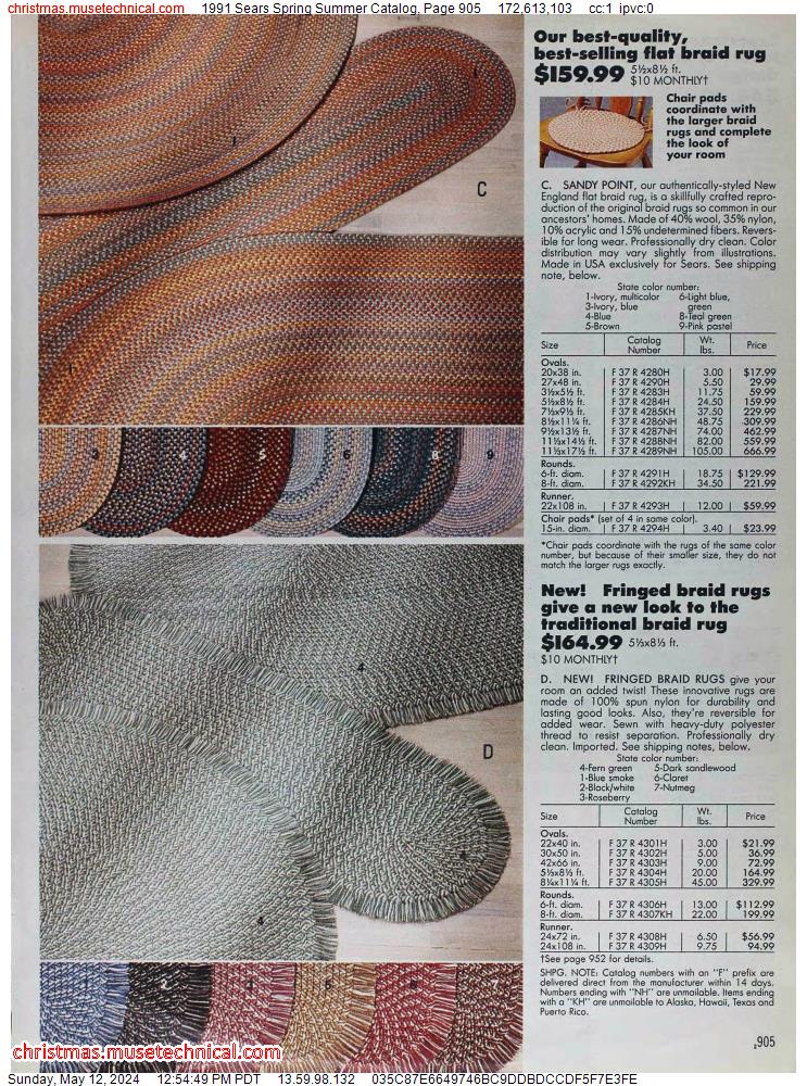 1991 Sears Spring Summer Catalog, Page 905