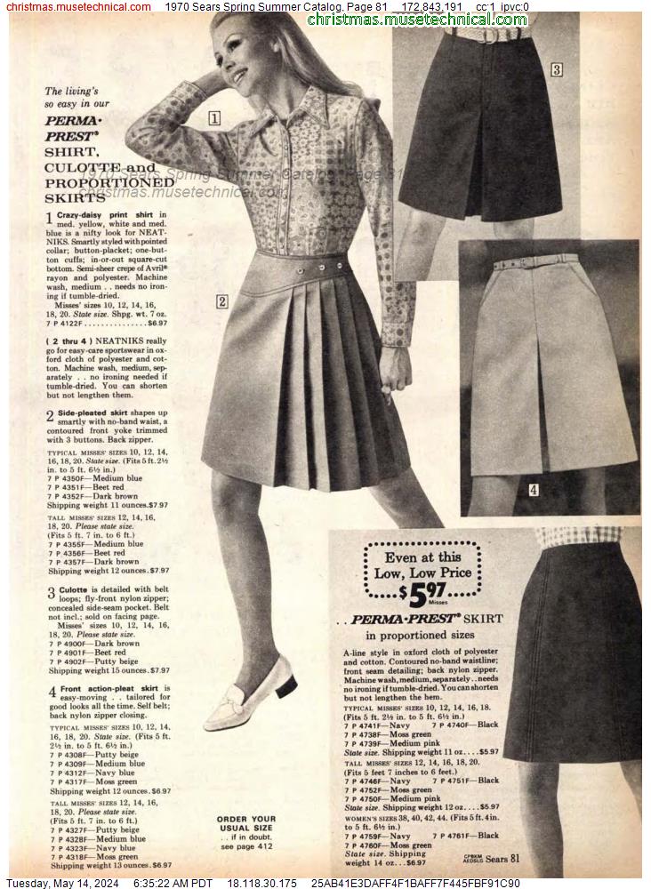 1970 Sears Spring Summer Catalog, Page 81
