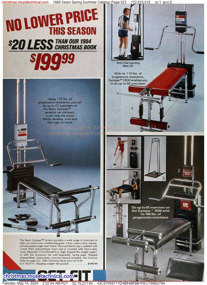 1985 Sears Spring Summer Catalog, Page 523
