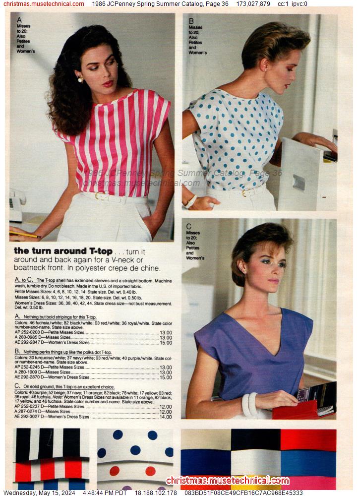 1986 JCPenney Spring Summer Catalog, Page 36