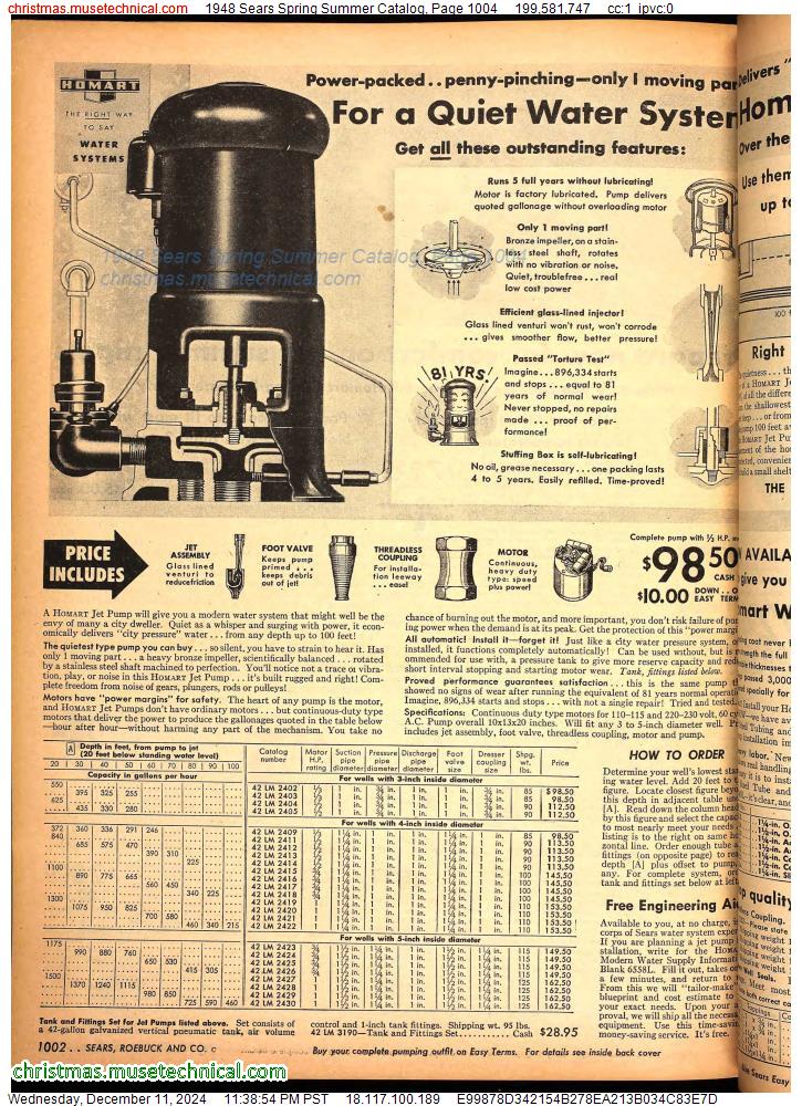 1948 Sears Spring Summer Catalog, Page 1004