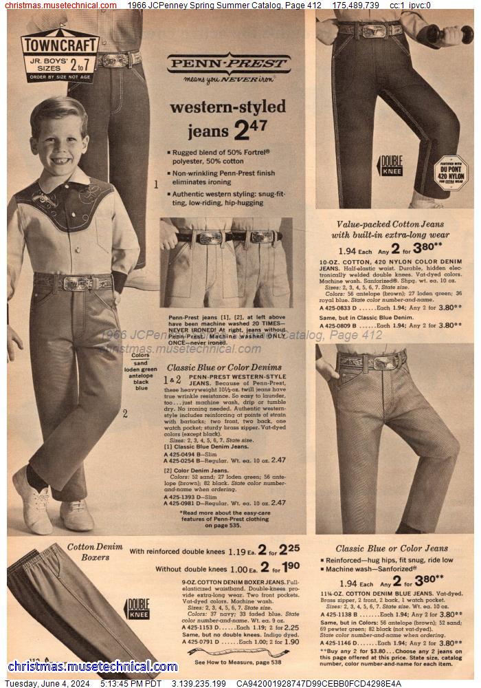1966 JCPenney Spring Summer Catalog, Page 412