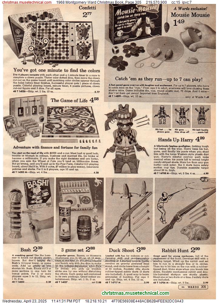 1968 Montgomery Ward Christmas Book, Page 305