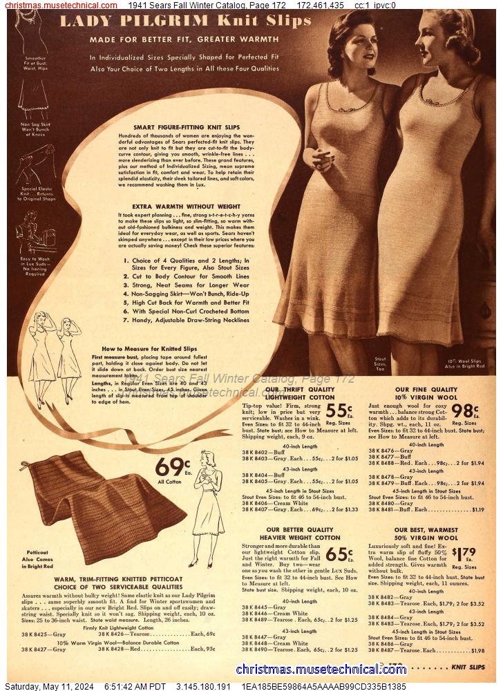 1941 Sears Fall Winter Catalog, Page 172