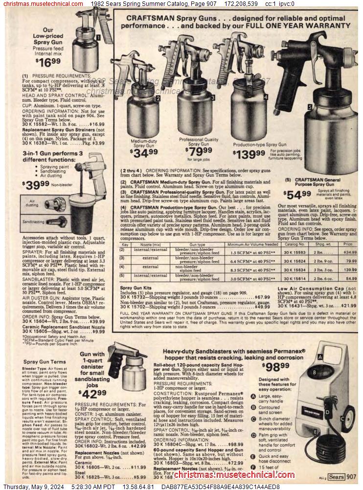 1982 Sears Spring Summer Catalog, Page 907
