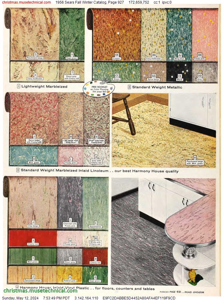 1956 Sears Fall Winter Catalog, Page 927