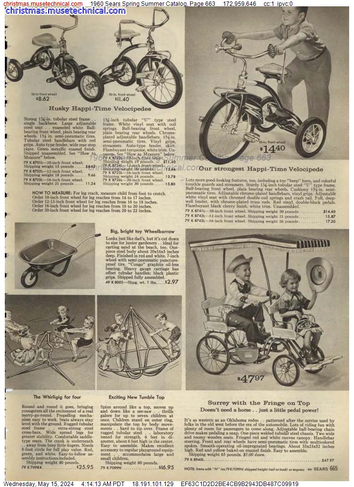 1960 Sears Spring Summer Catalog, Page 663