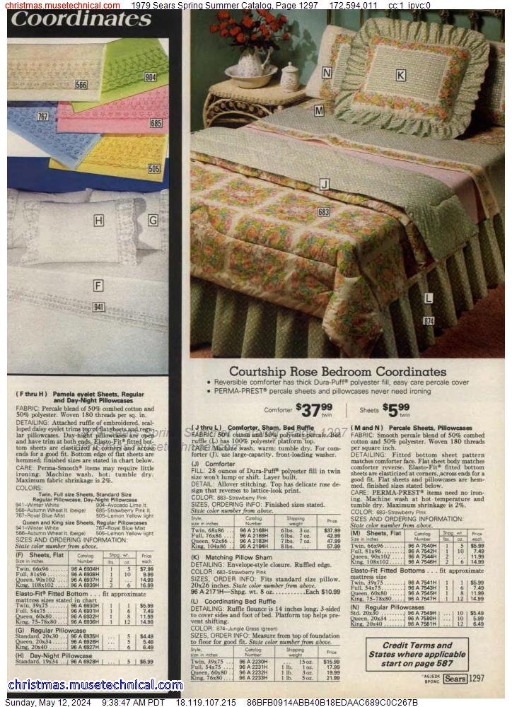 1979 Sears Spring Summer Catalog, Page 1297