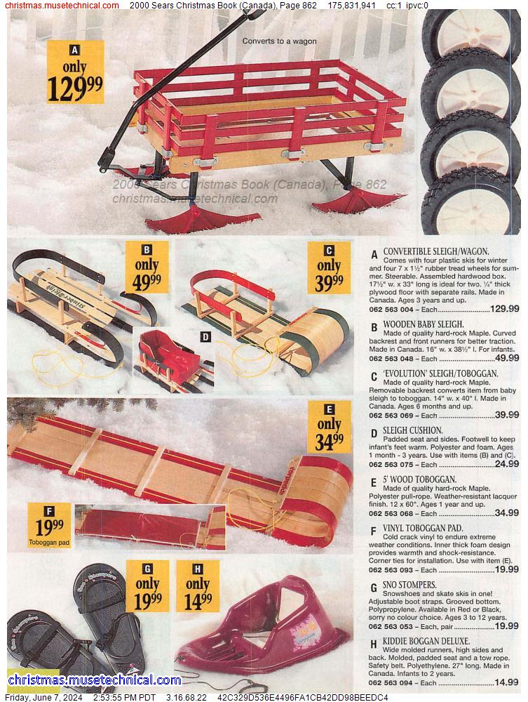 2000 Sears Christmas Book (Canada), Page 862