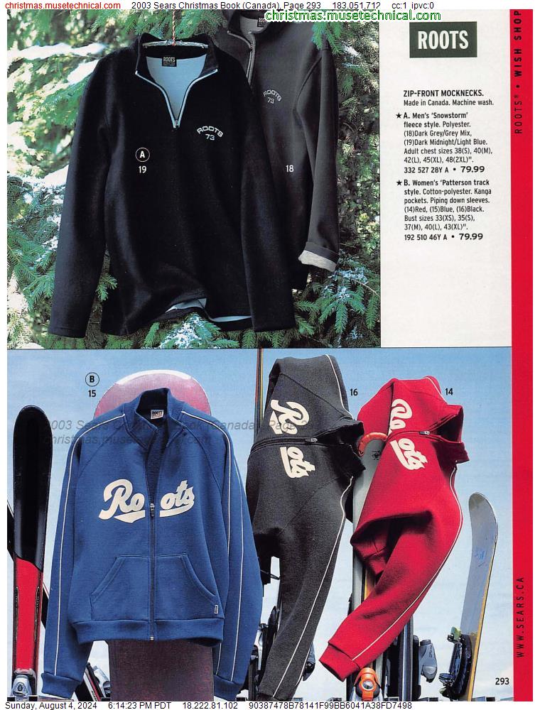 2003 Sears Christmas Book (Canada), Page 293