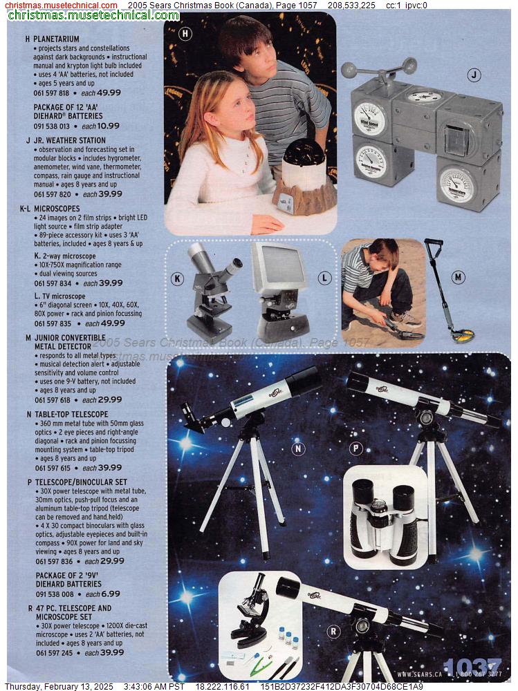 2005 Sears Christmas Book (Canada), Page 1057