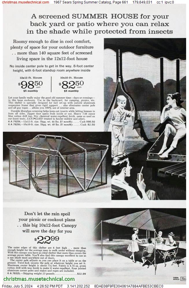 1967 Sears Spring Summer Catalog, Page 661