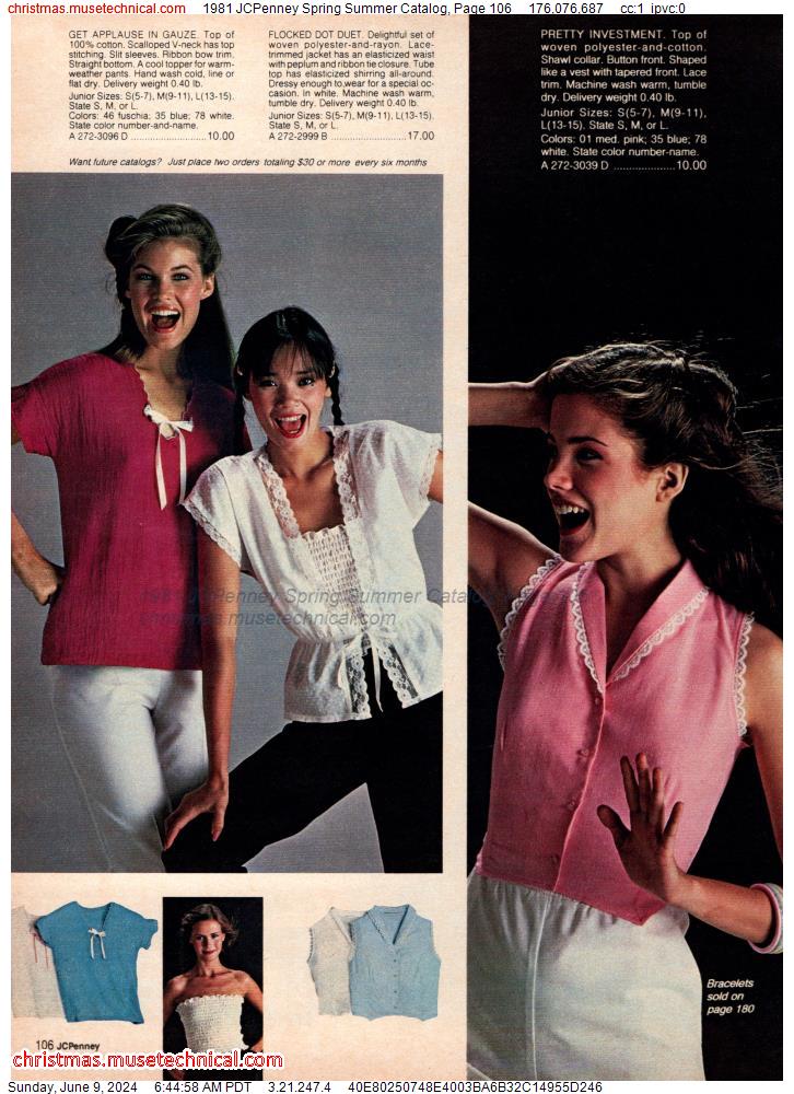 1981 JCPenney Spring Summer Catalog, Page 106
