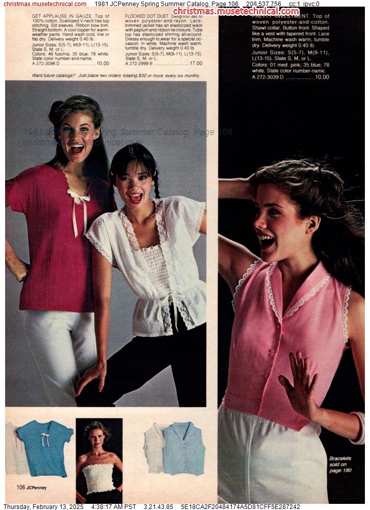 1981 JCPenney Spring Summer Catalog, Page 106