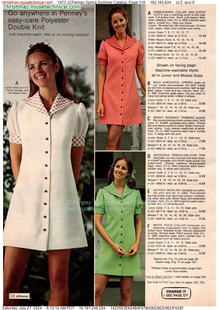 1973 JCPenney Spring Summer Catalog, Page 110